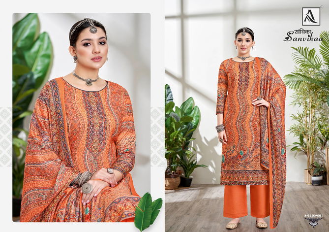 Alok Sanvikaa  Winter Wear Wholesale Dress Material Collection